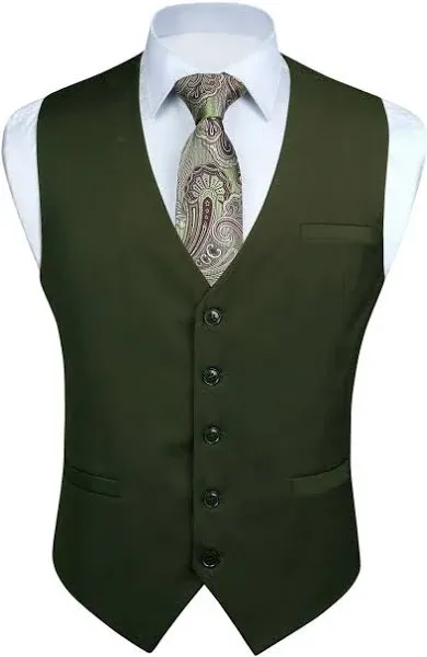 Gioberti Men's Formal Suit Vest Fit for Business or Casual Dress