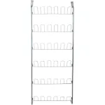 Organize It All Over-The-Door 18 Pair Hanging Wire Shoe Rack | Metal | Silver