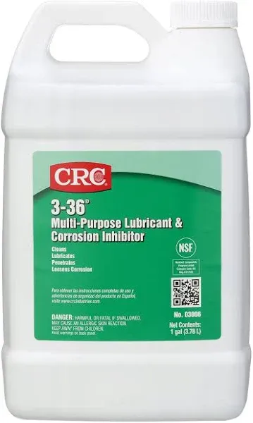 Crc 03006 Multi-Purpose Lubricant And Corrosion Inhibitor, 3-36, -50 To 250