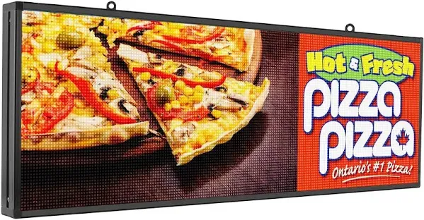 P5 39"x14" Programmable LED sign Scrolling Message Digital Board Indoor Full Color LED Advertising Sign Support WiFi &USB