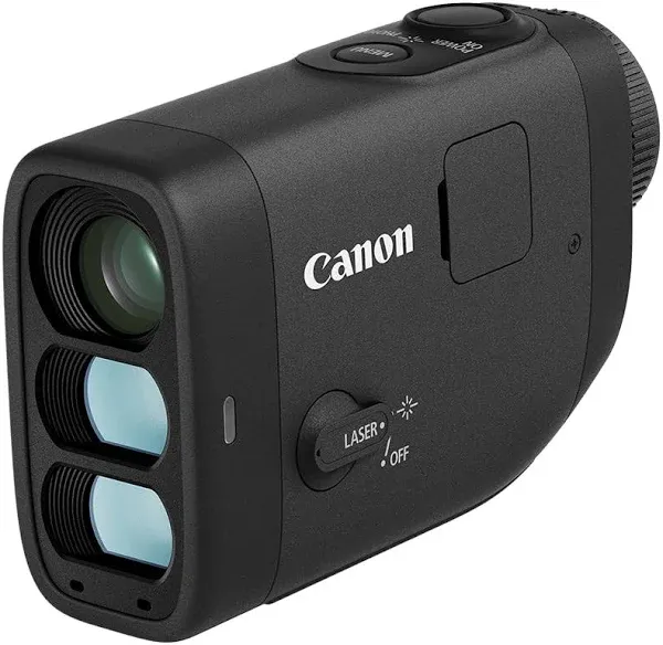 Canon PowerShot Golf Digital Laser Rangefinder, Digital Zoom, Magnify 6X to 12x, Built-in Slope Correction, Photo and Video Camera Capabilities, IPX4 Equivalent Water Resistant, Black