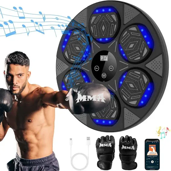 Music Boxing Machine Smart Bluetooth Boxing Equipment for Adults &amp; Kids Home Gym