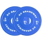 DX Grandway Fitness Change Weight Plates 1.25lb 2.5lb 5lb Pairs Support Plates Olympic Plates for Weight Lifting Bumper Weight Plates Steel Rubber