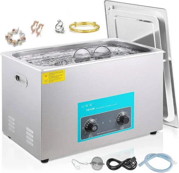 VEVOR 30L Ultrasonic Cleaner 304 Stainless Steel Professional Knob Control