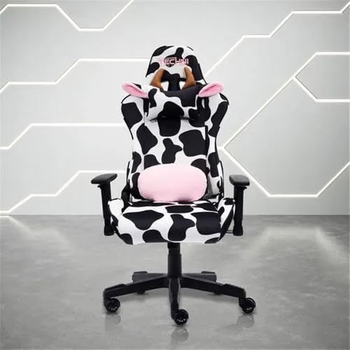 Techni Sport TS85 Cow Print LUXX Series Gaming Chair