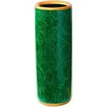 Umbrella Stand Umbrella Bucket Umbrella Rack Barrel Floor Vase Modern Style for Storing Canes Walking Sticks for Entryway Porch Indoor Malachite Green 24‘’High