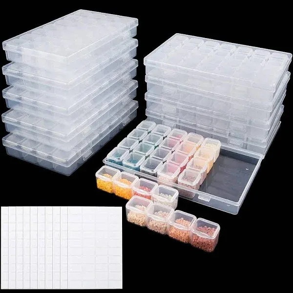 Diamond Painting Storage Containers 280 Slots Organizer Boxes Nail Craft Bead