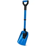 BirdRock Extendable Emergency Shovels 2 Pk Blue Utility Aluminum Rubber Handle