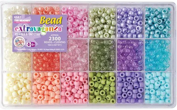 Beadery Bead Extravaganza Bead Box Kit 19.75oz - Pastel