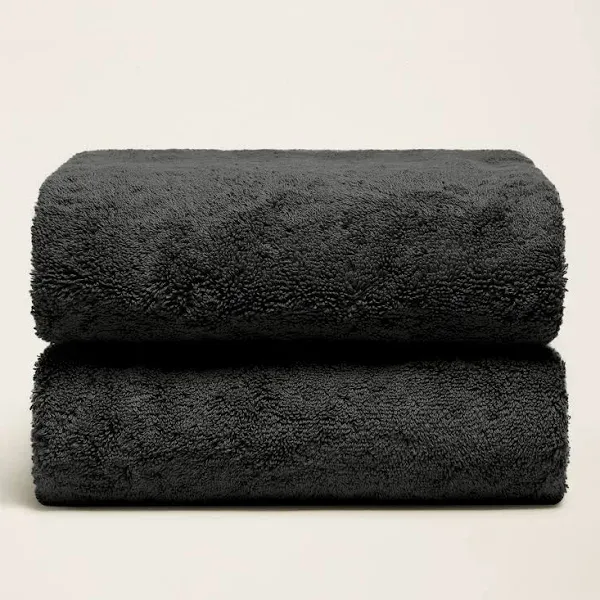 Serene Ultraplush Australian Cotton Towels (Bath Sheets - 2pc) Charcoal