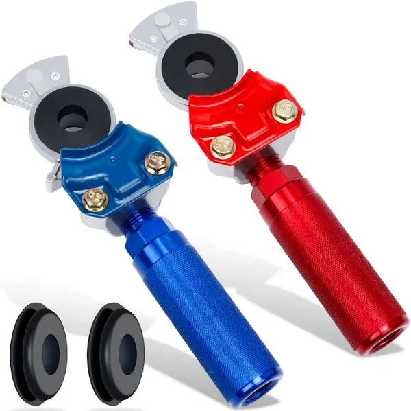 Service and Emergency Gladhands Red & Blue Pair Aluminum Handles Air Brake Grips  | eBay