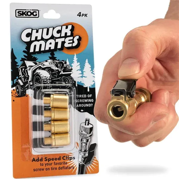 Chuck Mates Speed Clips for Your Automatic Tire Deflators (4 Pack)