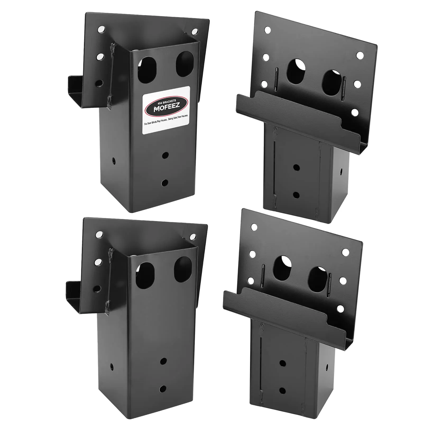 Mofeez Outdoor 4X4 Compound Angle Brackets for Deer Shooting Shack (Set of 4)