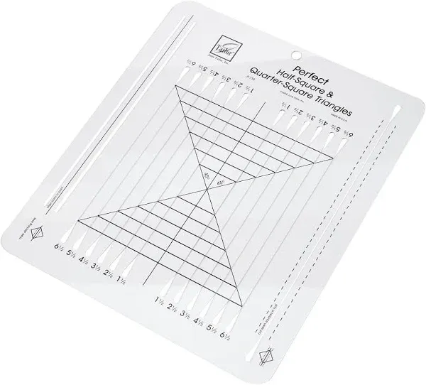 June Tailor Perfect Half Square & Quarter Square Triangles Ruler