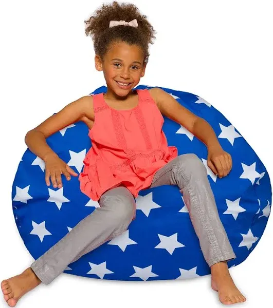 Posh Creations Bean Bag Chair for Kids Teens and Adults Includes Removable and Machine Washable Cover