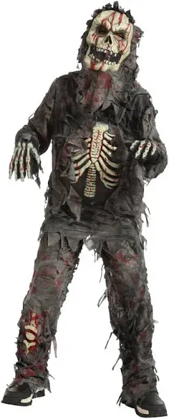 Bonuci 7 Pcs Child Boy Baseball Zombie Costume Scary Baseball Player Zombie Theme Party Costume Sets for Halloween Party