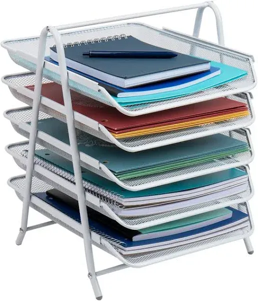 Mind Reader 5-Tier Paper Tray Turquoise 5 Tier