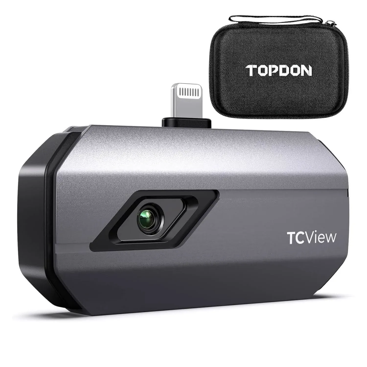 TOPDON TC002 Thermal Camera for iOS (iPhone & iPad), 256x192 IR High Resolution Thermal Imager with lighting port, 25Hz, Thermal Imager for HVAC Inspection, Car Maintenance