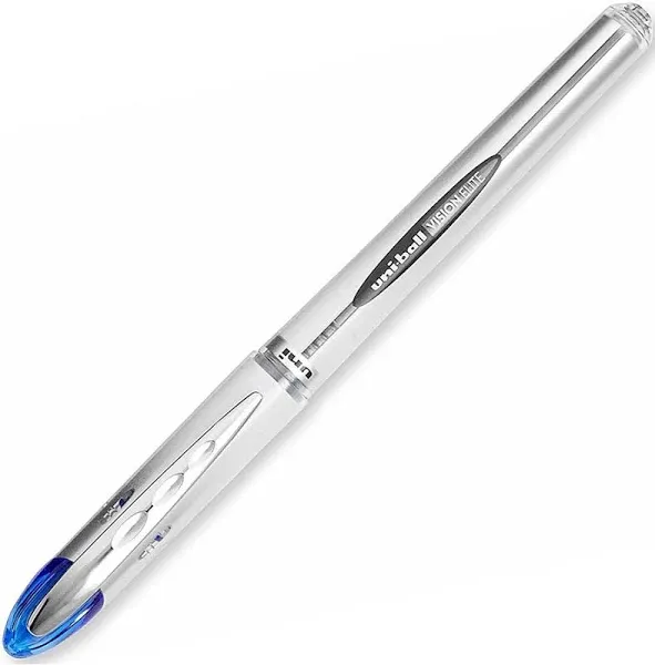 uniball Vision Elite Rollerball Pens with 0.8mm Bold Point, Blue, 12 Count 