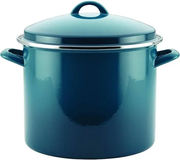 Rachael Ray Enamel on Steel Stockpot with Lid