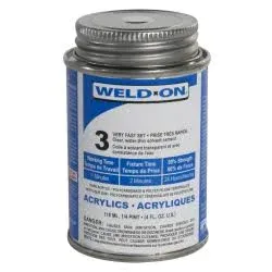 Weld-On Scigrip Clear Multi-Purpose Solvent Cement For PVC 4 oz