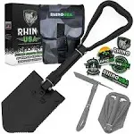 Rhino USA Folding Survival Shovel with Pick