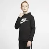 Shop Nike Women's  Sportswear Girls' Pullover Hoodie In Black