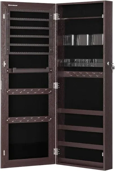 SONGMICS Mirror Jewelry Cabinet Armoire