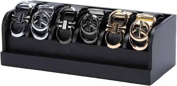 MinBoo Bamboo Belt Organizer Box