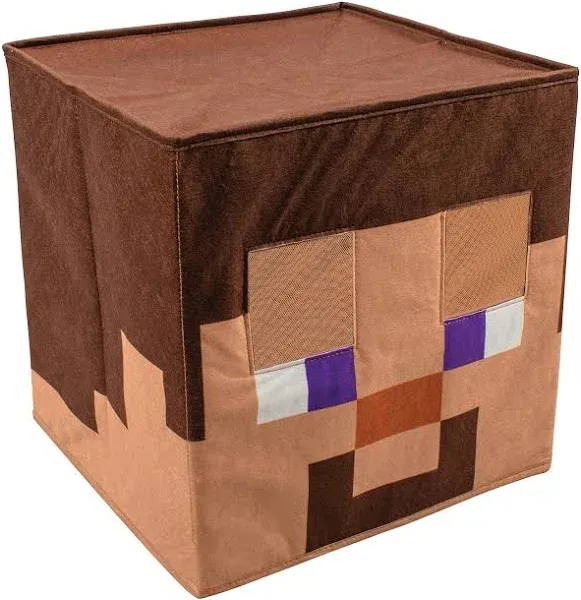 Adult's Minecraft Steve Block Head Mask Costume Accessory