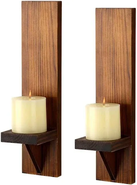 Farmhouse Wall Candle Sconces (Set of 2)