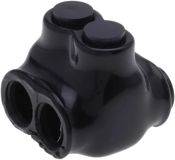 Polaris ITD-2 2-Port Black Multi-Tap Pre-Insulated Connector