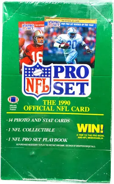 1990 Pro Set Series 1 Football Box