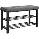 Shoe Bench, 3-Tier Shoe Rack for Entryway | adamsbargainshop