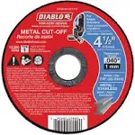 Diablo DBD045040101F - 4-1/2" Metal Cut Off Disc - Thin Kerf