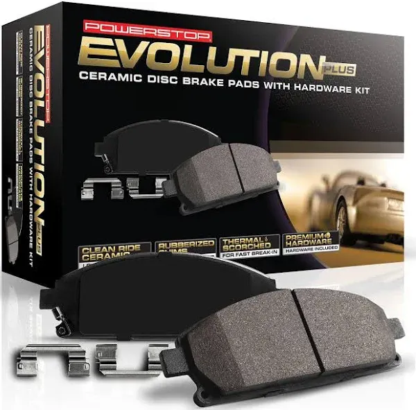  17-1114 Subaru 2005-23 PowerStop Evolution Plus Ceramic Brake Pads +Hardware