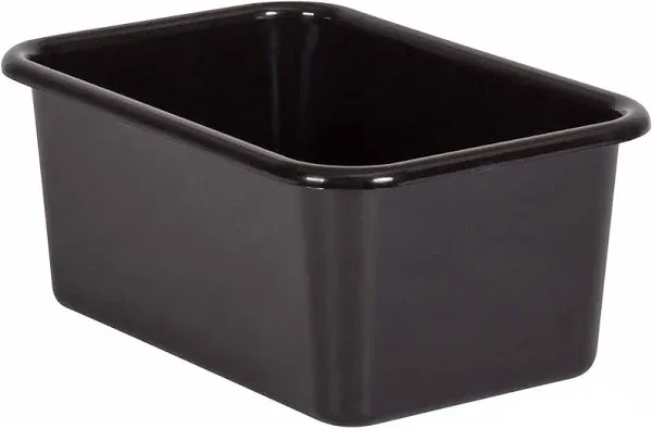 Black Small Plastic Storage Bin