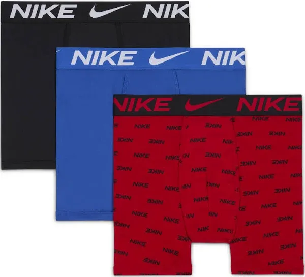 Nike Boys Dri-Fit Essential Micro 3 Pack Boxer Brief Underwear Size Youth Large