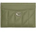 COACH Essential Card Case With Pillow Quilting Women's