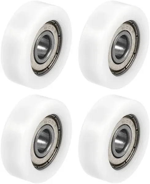 4pcs 608ZZ Nylon Ball Bearing - [8x32x12mm] Replacement Wheel Bearing for Motors Gearboxes Lawnmower Hand Truck Use, Double Shielded, ABEC1