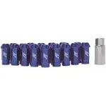 Mishimoto Aluminum Locking Lug Nuts, M12 x 1.5 Blue MMLG-15-LOCKBL