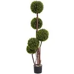 Nearly Natural UV Resistant Indoor/Outdoor 4' Boxwood Topiary