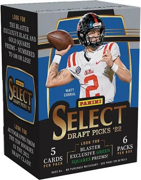 2022 Panini Select Draft Picks Football - 30 Trading Cards Per Box