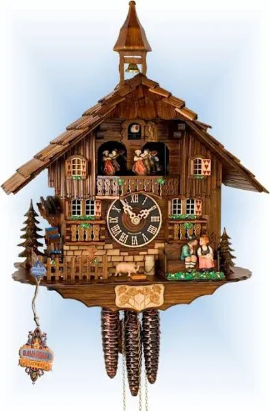 Cuckoo Clock Bernina Lodge - 1 Day Chalet 42cm - Hönes