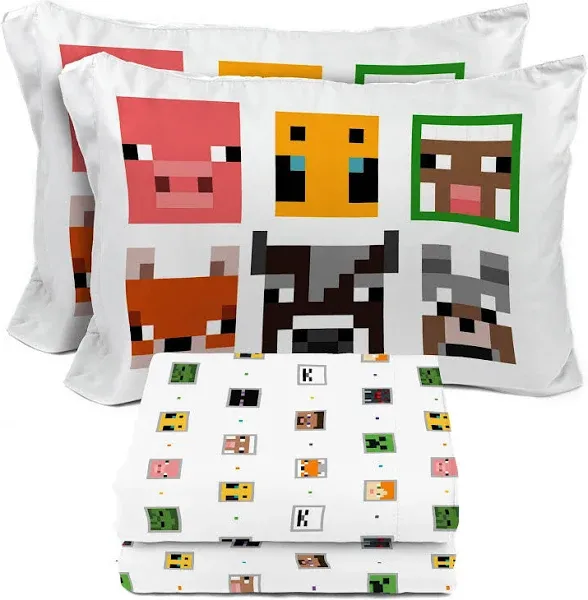 Sunny Side Up Minecraft Creeper Full Sheet Set