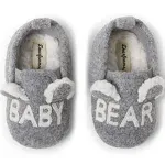 Dearfoams Kid&#039;s Casey Baby Bear Family Scuff Slipper