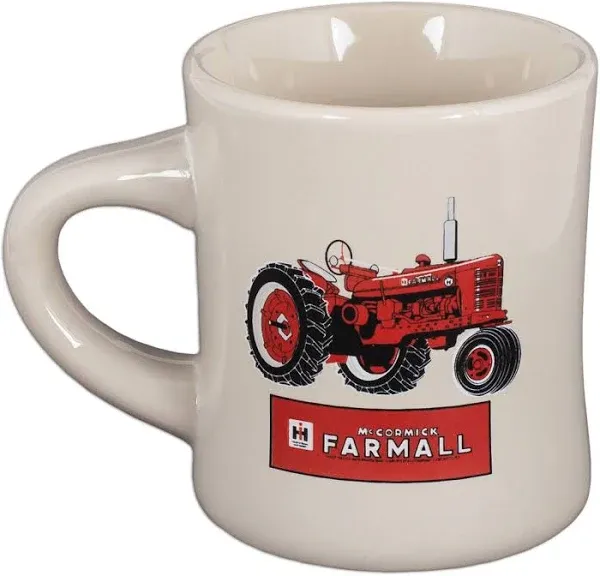 Farmall Stoneware Diner Mug (White - Red Tractor)