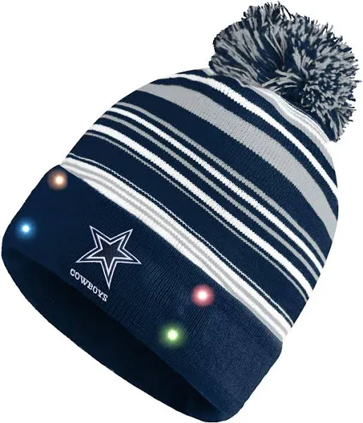 FOCO Seattle Seahawks Horizontal Stripe Light Up Beanie