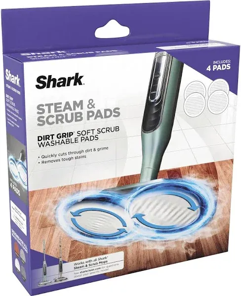 Shark Soft 2 Steam & Scrub Dirt Grip Dusting Washable Pads