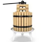 SQUEEZE master Fruit Press-3.17 Gallon/12L-Sol<wbr/>id Wood Basket Wine Press-Vinta...